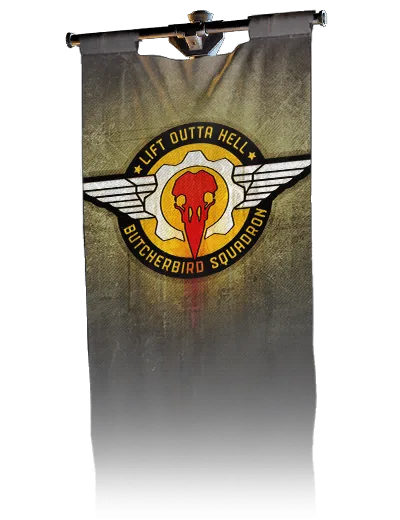 Butcherbird Squadron, banner