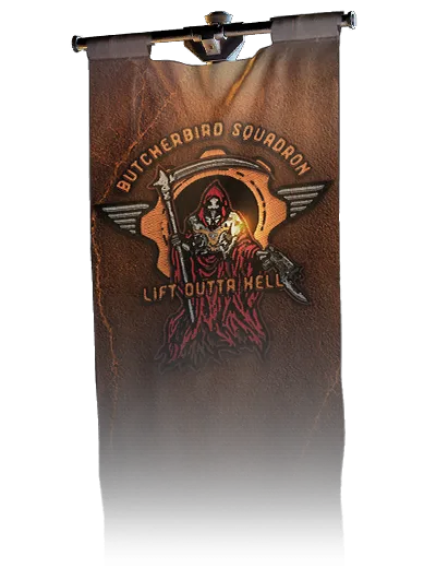Lift Outta Hell, banner