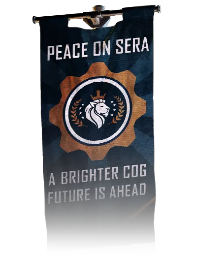 Peace on Sera, banner