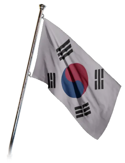 South Korea, banner