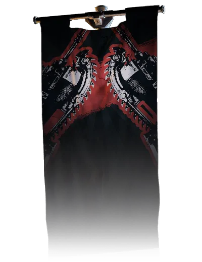 Chainsaws Up, banner