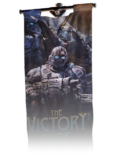 Victory Suite!, banner