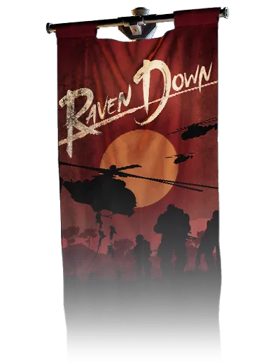 Raven Down Movie Poster, banner