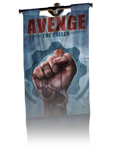 Avenge The Fallen, banner