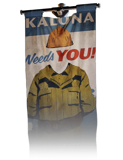 Kalona Needs You, banner