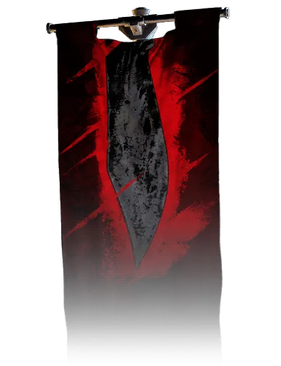 Red Blade, banner