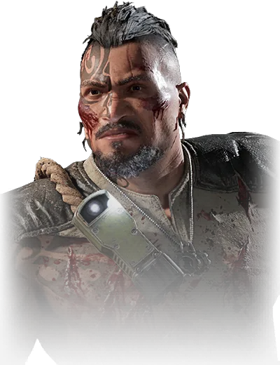 Bloodied Hunter Tai, character skin