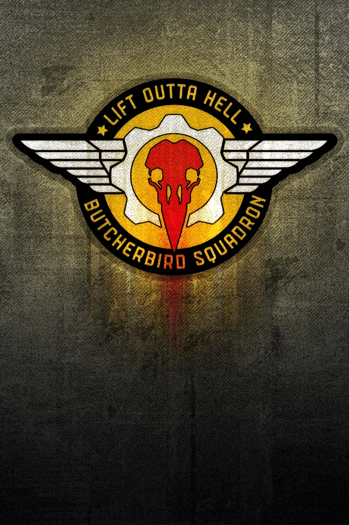 Butcherbird Squadron (Large), emblem