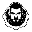 Bravo Squad Dom head icon, portrait