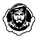 Ceremonial Dom head icon, portrait