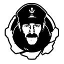 Quentin Michaelson Armored head icon, portrait