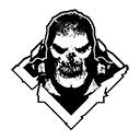 Locust Drone head icon, portrait